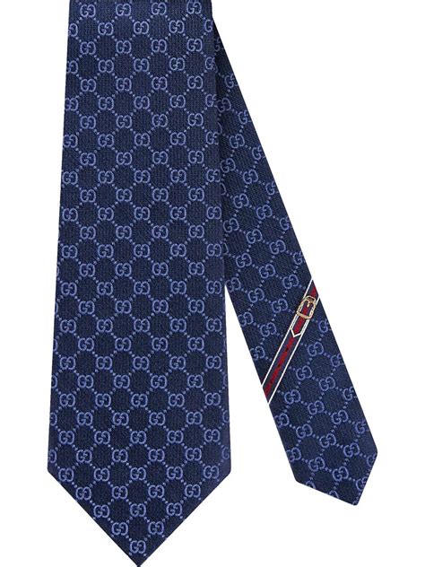 gucci logo silk tie blue|Gucci logo.